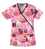 Care 2 Cure Mock Wrap Top